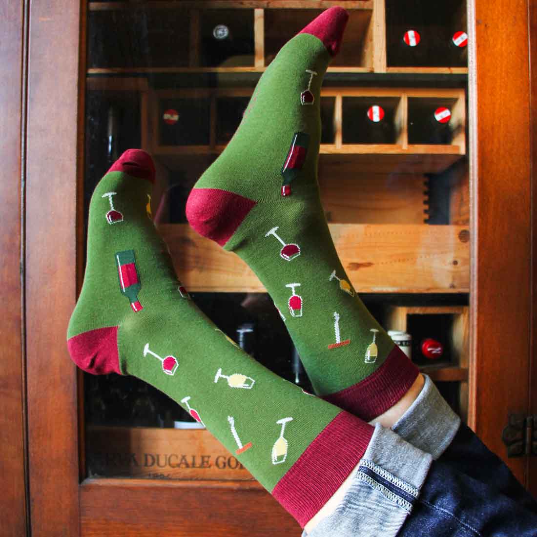 Men's Wine Socks