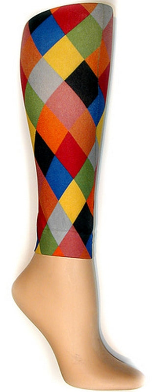 Blue Harlequin Adult Tights