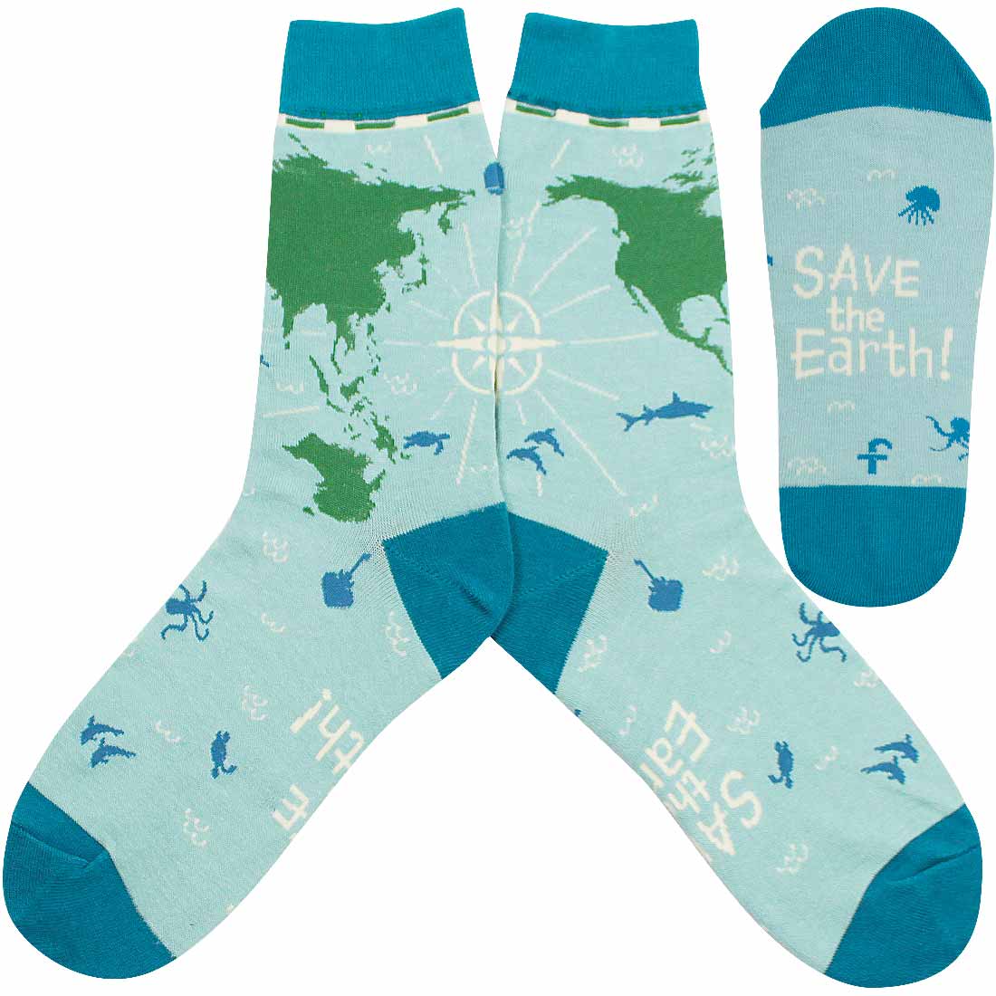 Save The Earth Womens Socks