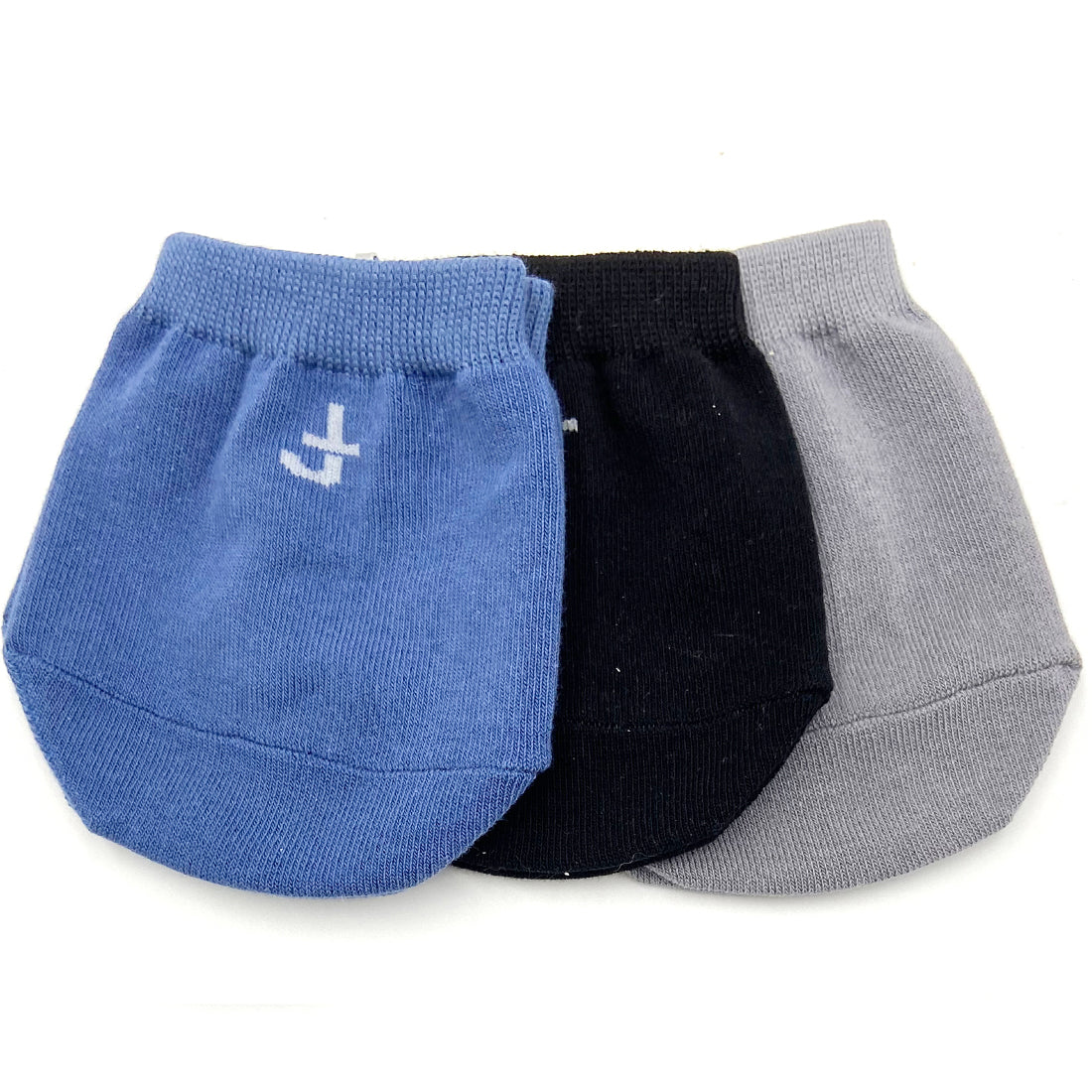 Solid Half Socks Three Pack