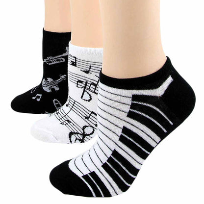 Musical No-Shows Socks 3-Pair Pack