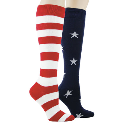 Stars and Stripes Knee High Socks
