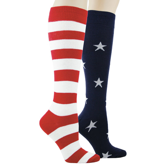 Stars and Stripes Knee High Socks