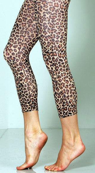 Cheetah Tights-Large/Tall