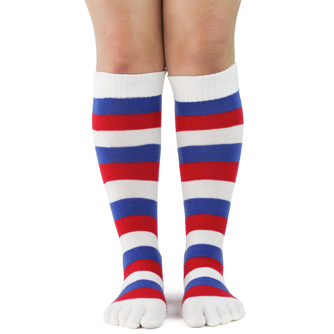 Kids Red White and Blue Toesock