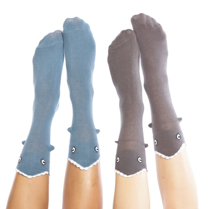 Blue Shark Bite 3D Socks