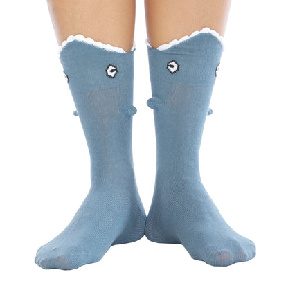 Blue Shark Bite 3D Socks