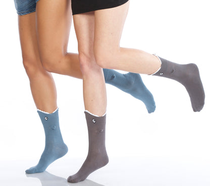 Blue Shark Bite 3D Socks
