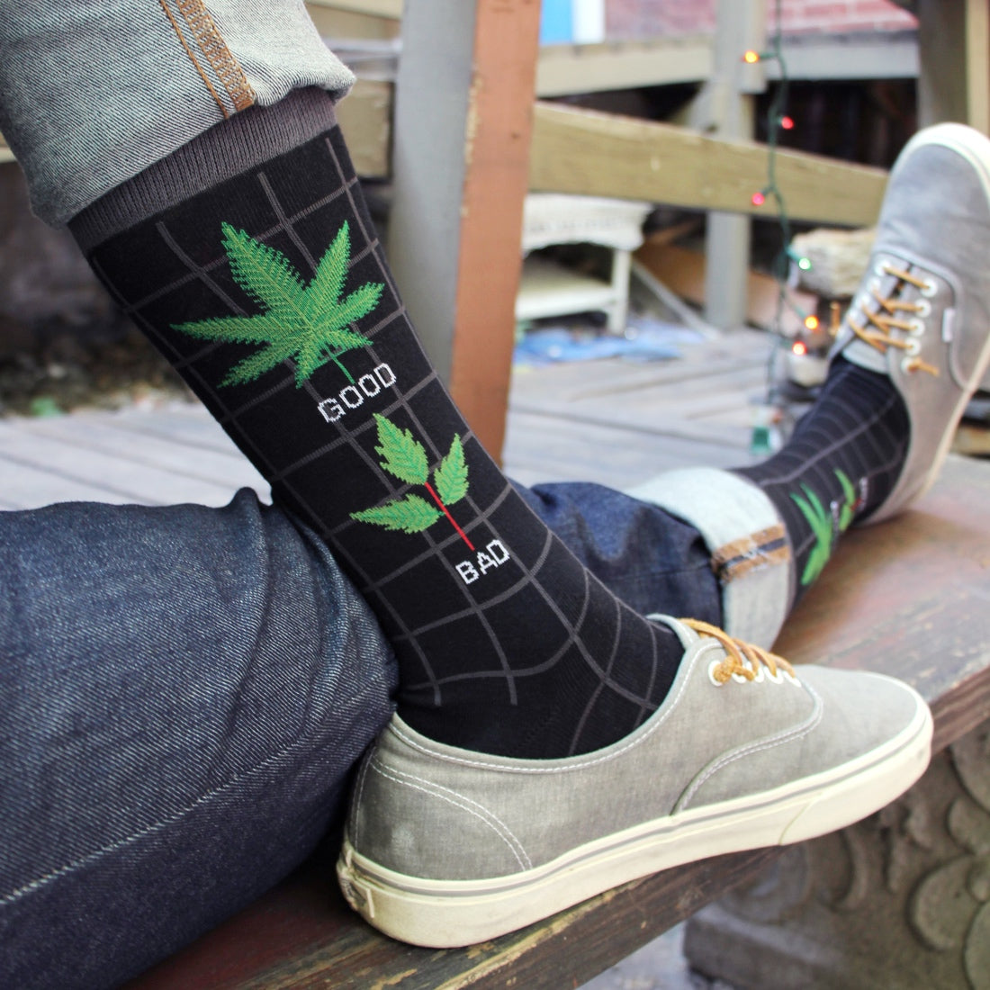 Men's Good/Bad Weed Socks