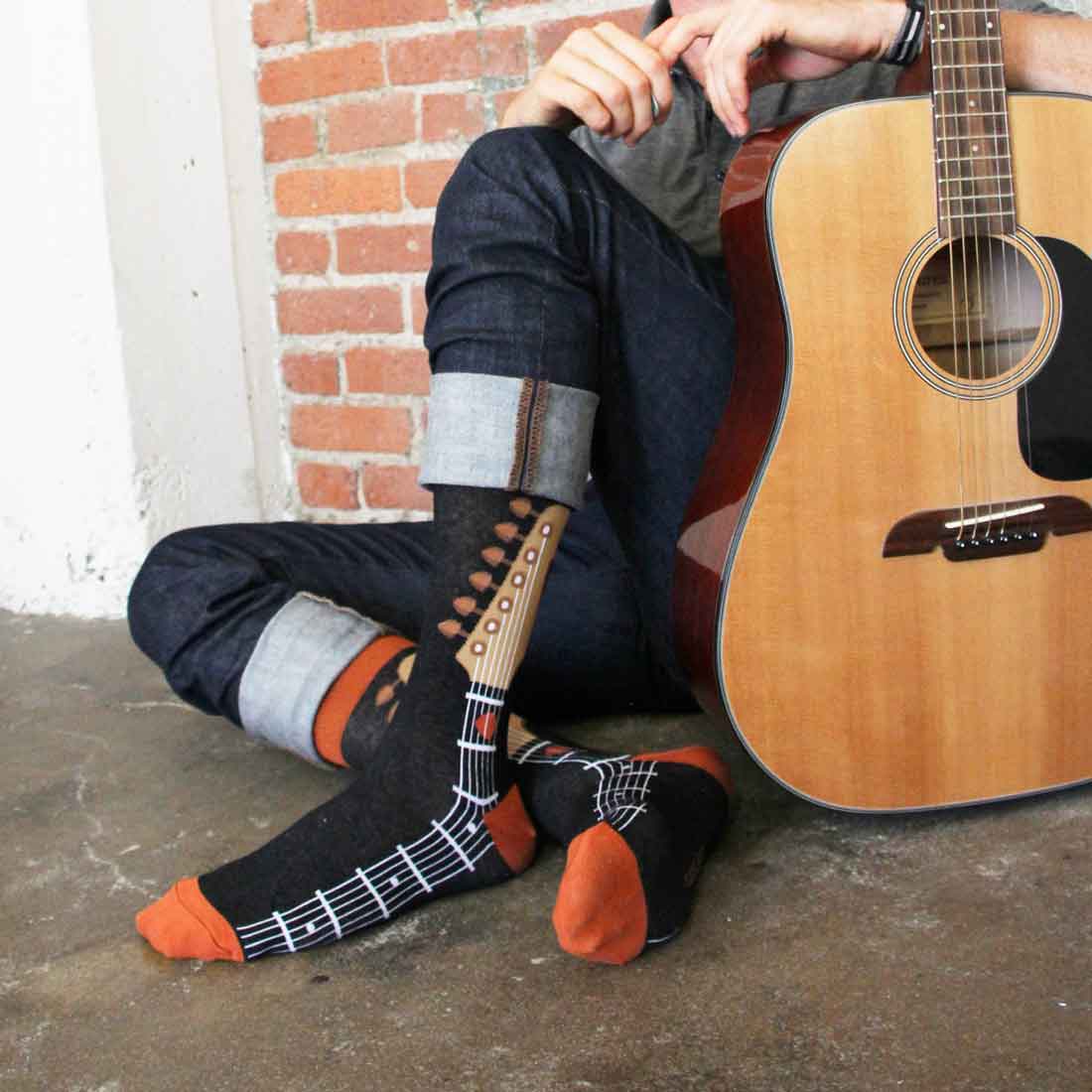 Men's Guitar Neck Socks