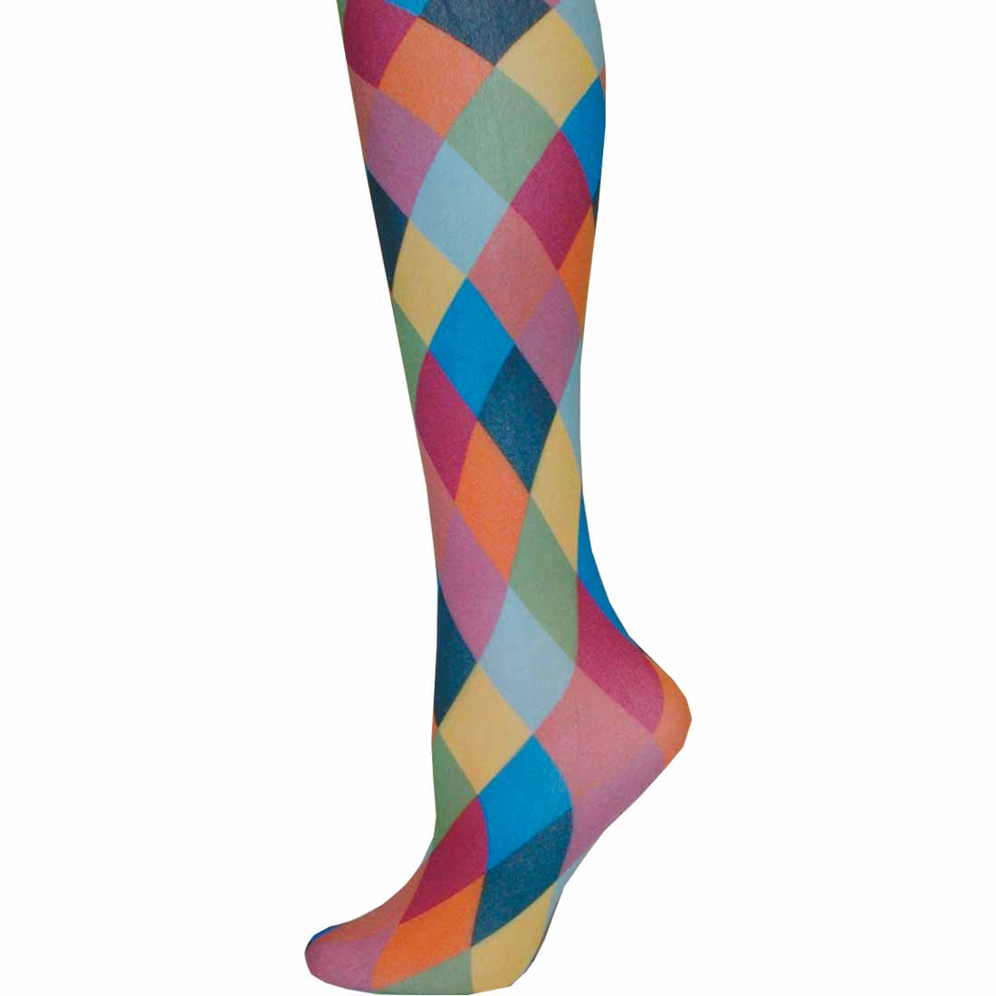 Blue Harlequin Trouser Socks