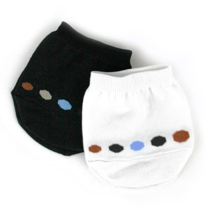 Cotton Half Socks, 2-pair pack