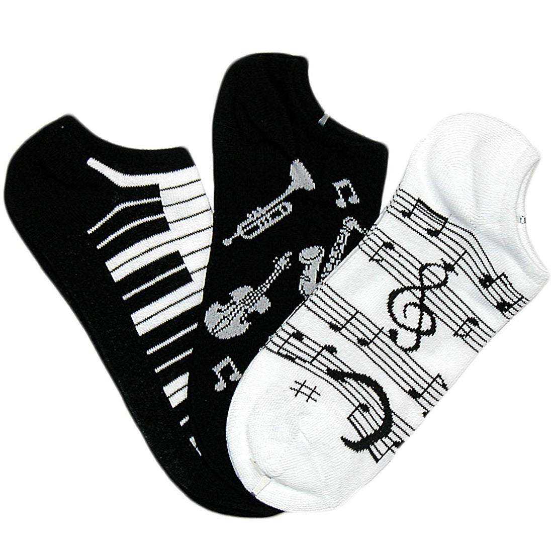 Musical No-Shows Socks 3-Pair Pack
