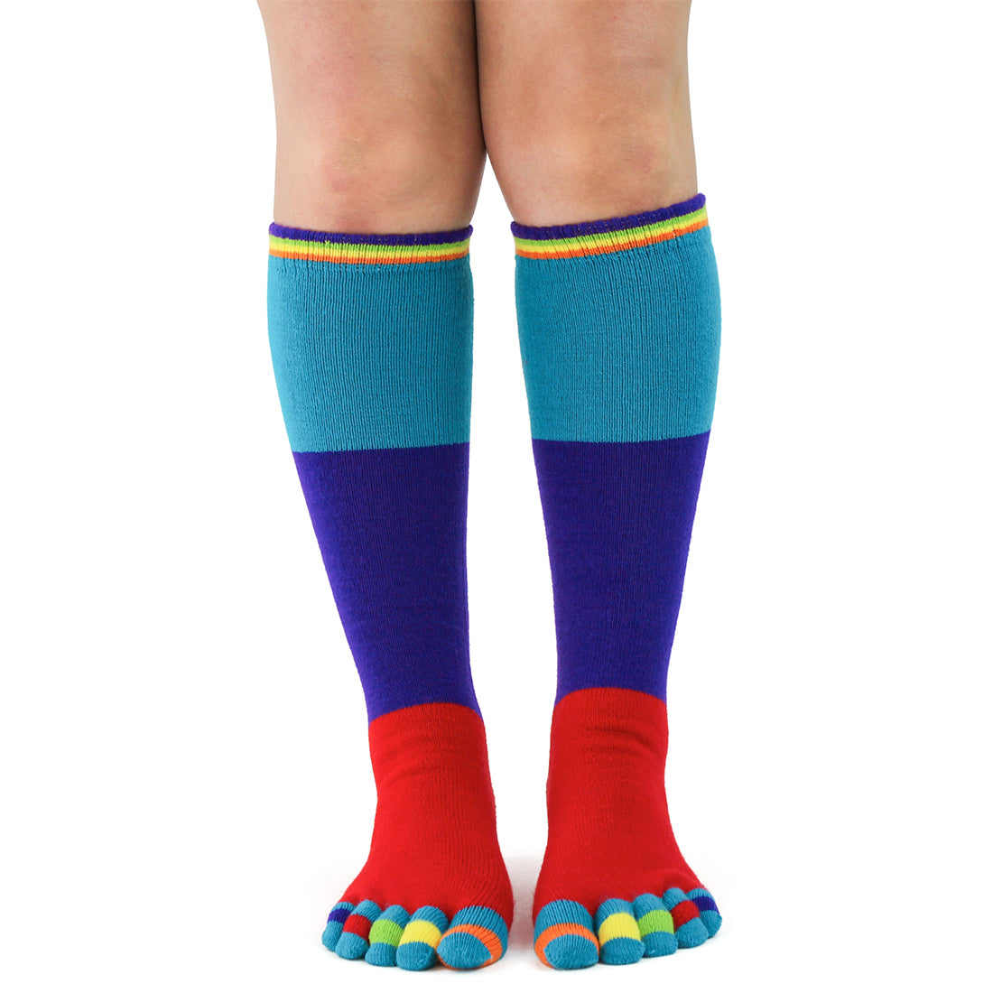 Colorblock Toe Socks