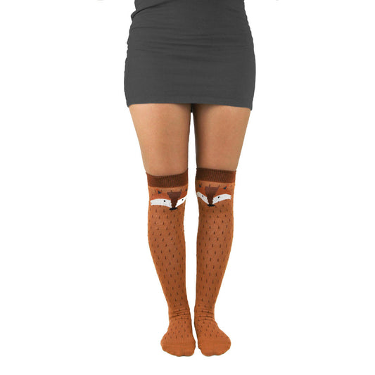 Fox Over The Knee Socks