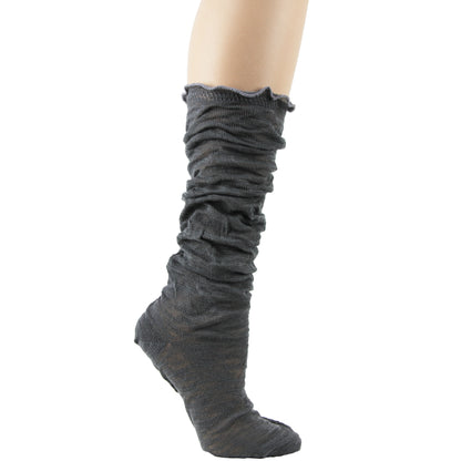 Fine Cotton Slouch Socks