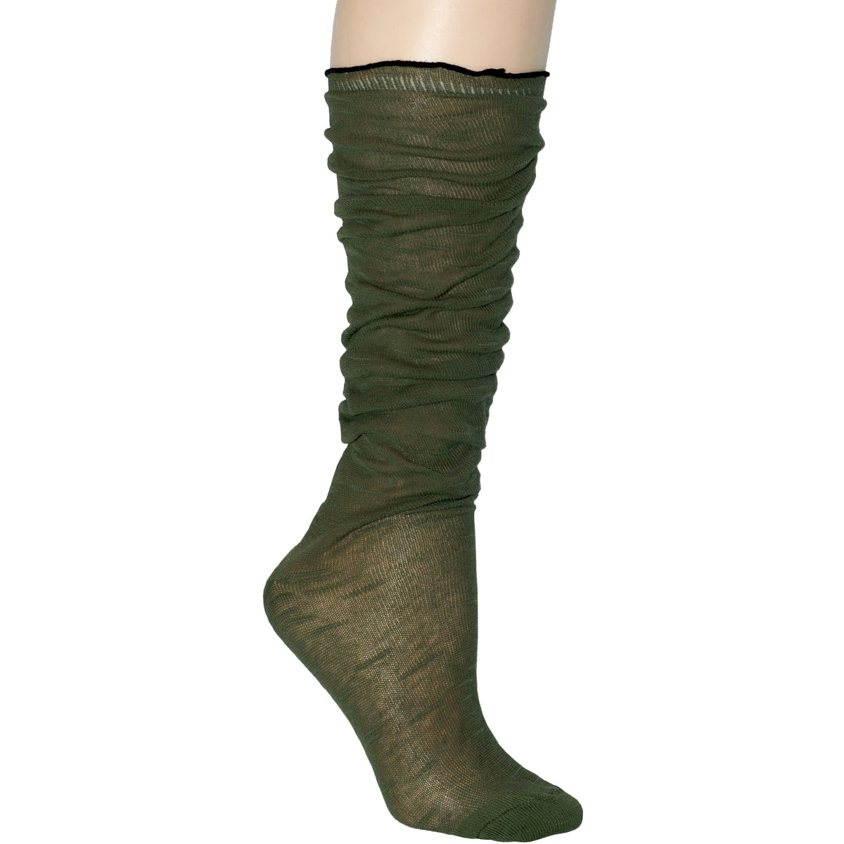 Fine Cotton Slouch Socks