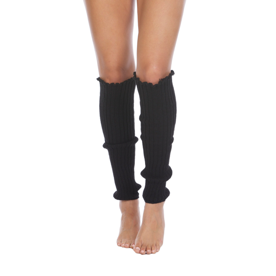 Foot Traffic Womens Cable-Knit Leg Warmers Warm /& Long Footless Thigh-Highs