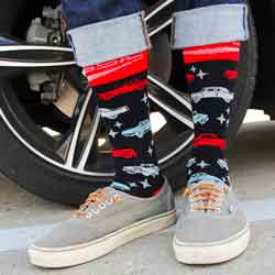 Men's Vintage Cars Socks lifestyle