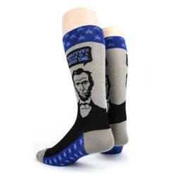 Men's Abe Lincoln Socks sideback