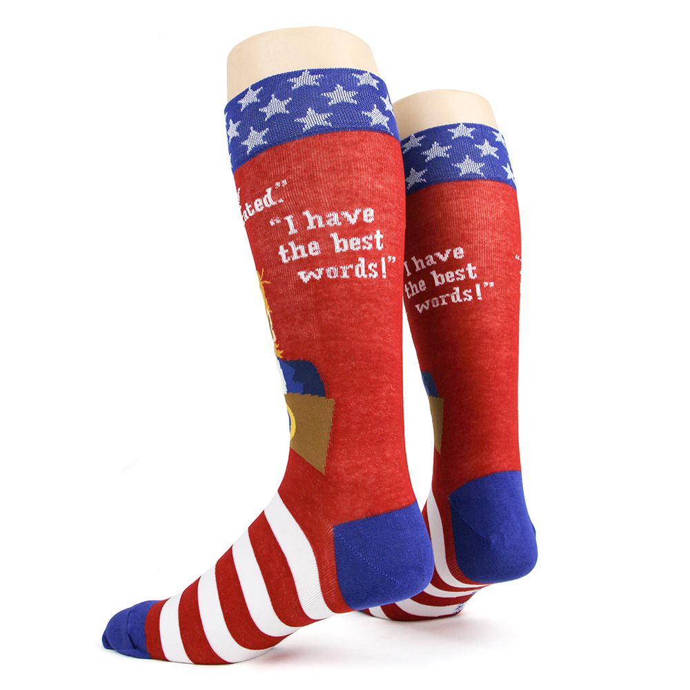 Mens President Donald Trump Socks "I Know Words"  Funny Patriotic Socks 