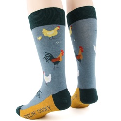 Men's Rooster Socks sideback