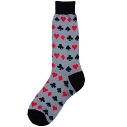 mens poker card games socks