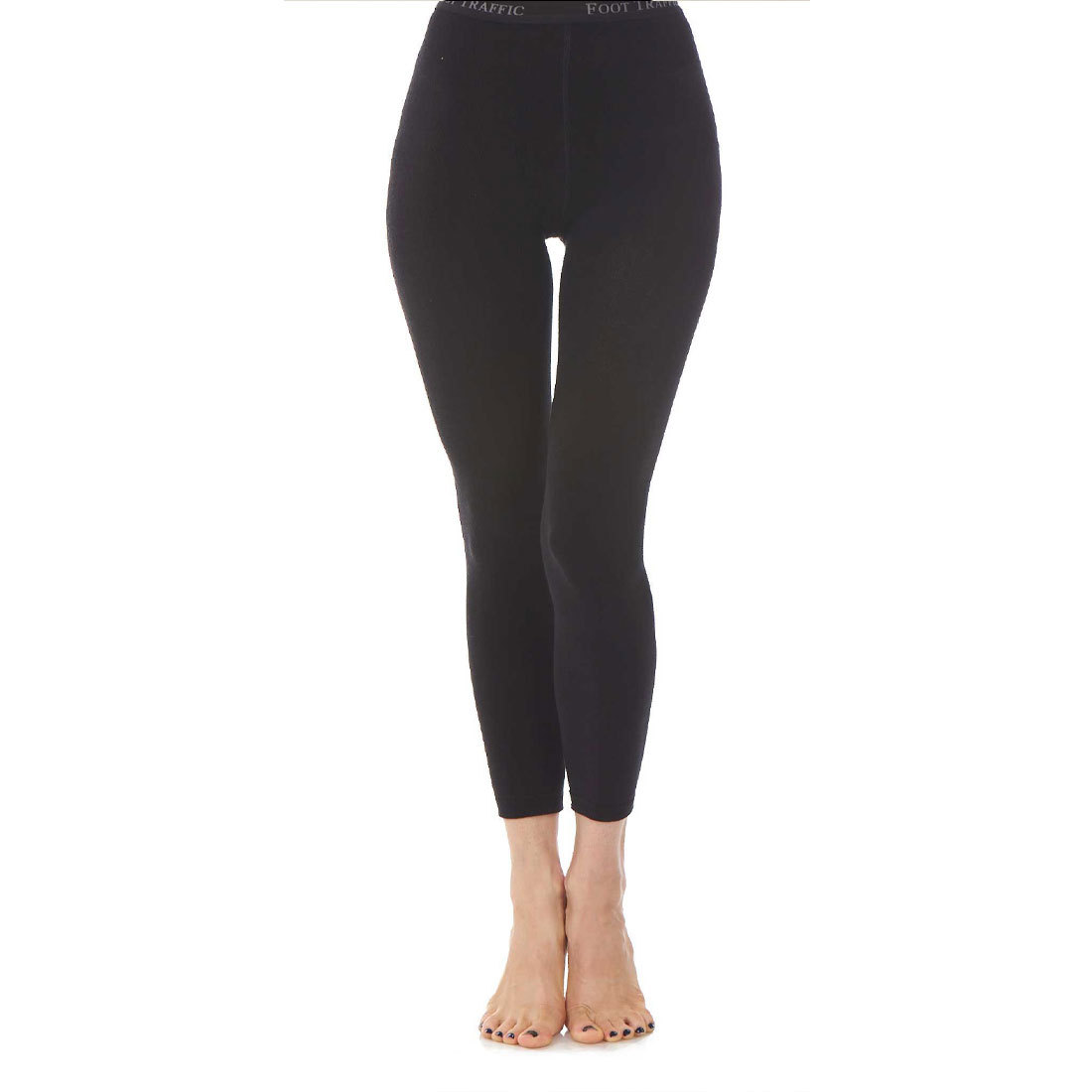 Signature Combed Cotton Leggings, Footless Tights: Foot Traffic