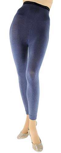 Signature Combed Cotton Leggings, Footless Tights: Foot Traffic
