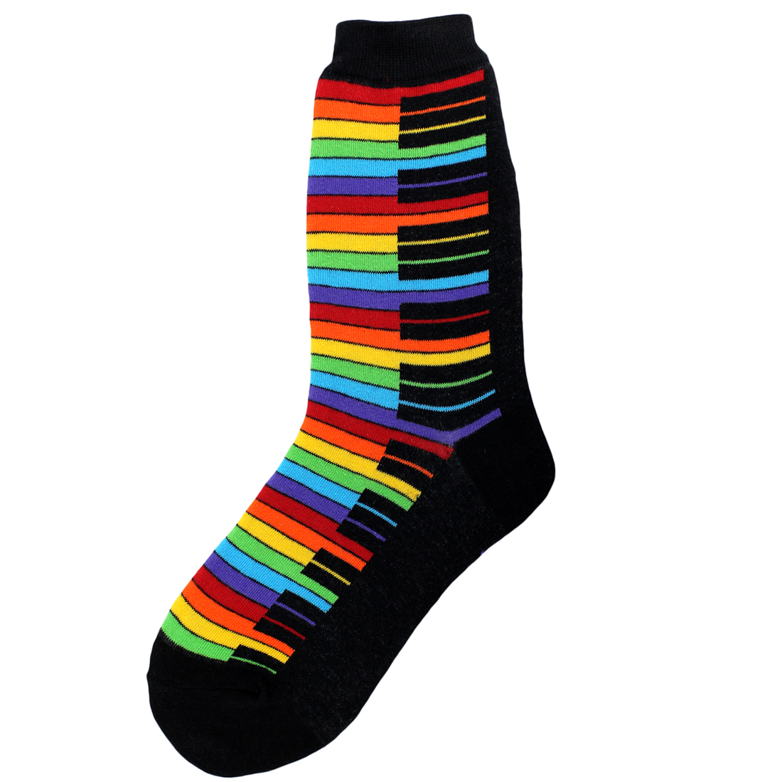 Rainbow Piano Women's Socks, Women's Novelty Socks: Foot Traffic