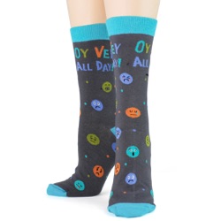 women's oy vey all day socks front view on mannequin