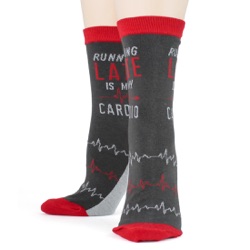 Cardio Women's Socks front view on mannequin