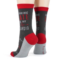 Cardio Women's Socks sideback view on mannequin