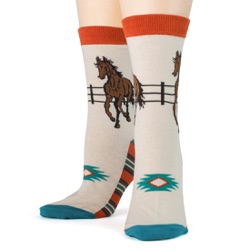Horse Women's Socks front view on mannequin