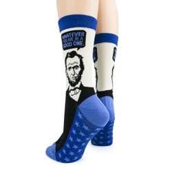 sideback Abe Lincoln Women's Socks