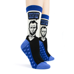 sidefront Abe Lincoln Women's Socks